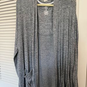 Plus Size Grey Lounge Cardigan